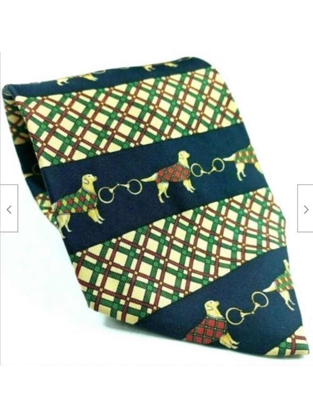 Tommy Hilfiger Dog Plaid Tie Silk
